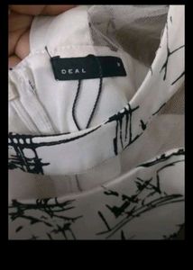 Off White Western One Piece Dress