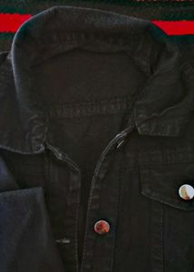 Classic Black Denim Jacket
