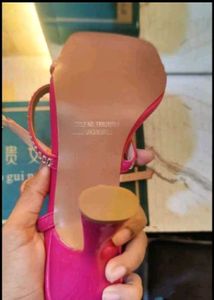 Fushcia Embellished Heel