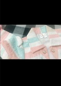 Girls&#39; Striped Skirt Set