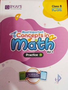 Class 8 ICSE Math Vol 1