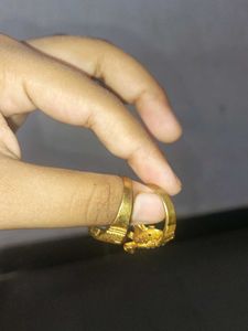 2 Gold Plated Rings Combo