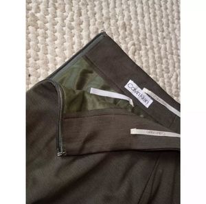 Calvin Klein Olive Green Skirt