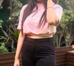 Cute Pink Crop Top