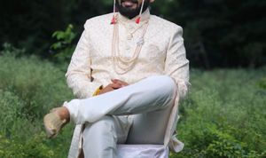 Designer Groom Shervani Wedding Outfit