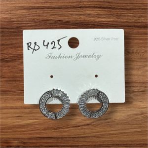 Sparkling Silver Twilight Circle Earring