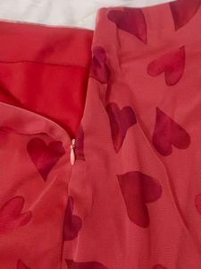 Heart Print Mini Dress