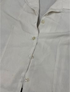 White Elegant Button-Down Shirt