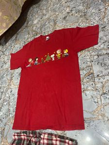 T-shirt And Plaid Pant Set