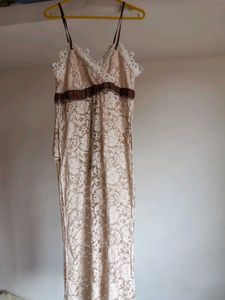 Lace Overlay Dress