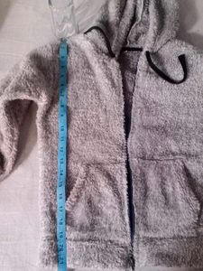 😍Cozy Grey Faux Fur Hoodie😍