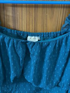 Teal Puff Sleeve Top