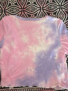 Pastel Tie-Dye Long Sleeve Top