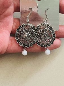 Woman Oxide Earring set of 3 festival Earrings
