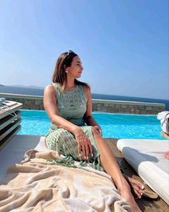 Beautiful Green Crochet Beach Dress
