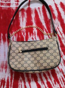 Gucci Print Faux Leather Bag