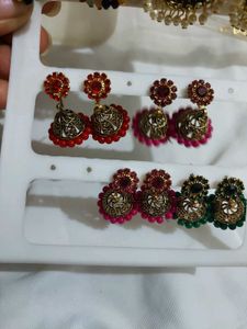 Colorful Jhumka Earrings