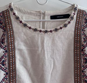 Embroidered Boho Top