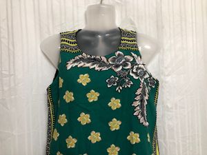 Zara Mini Green Printed Dress