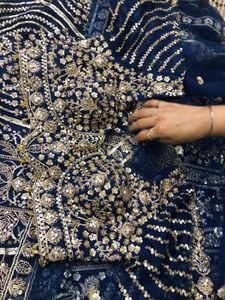 Gorgeous Navy Blue Lehenga Choli With Dupatta