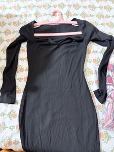 Elegant Black Bodycon Dress