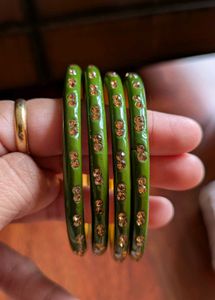 Green  Bangles (Set of 4)