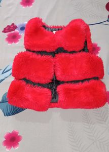 Red Fur Vest