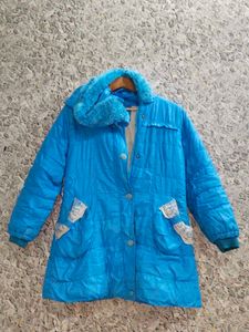 Vintage Blue Puffer Jacket 🧥