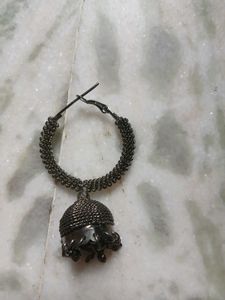 Black Oxidised Jhumka