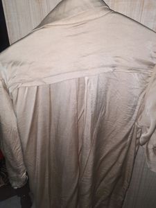 Satin Button Up Shirt