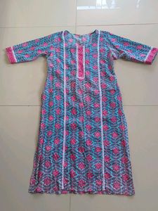 Pure Cotton Floral Print Kurta