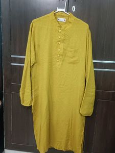 Men's Solid Cotton Kurta