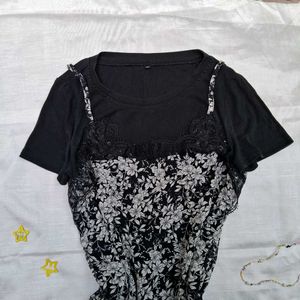 Printerest Korean Cute Frock Dress Outfit