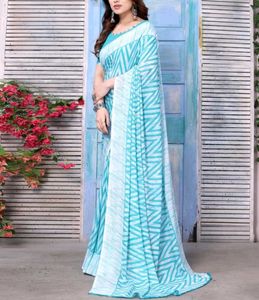 🛍️ Geometric Printed Daily Wear Saree ⭐⭐⭐⭐⭐