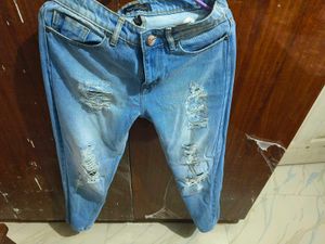 Habitually Chic Boyfriend Fit Distress Jeans