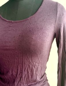 Stretchable Vero Moda Purple Bodycon Dress