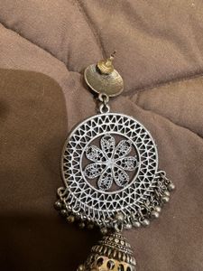 Silver Oxidised Earrings