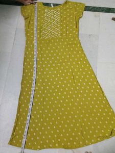 Olive Green Polka Dot Dress
