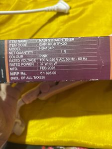 New Havells Pink Hair Straightener HS4104P