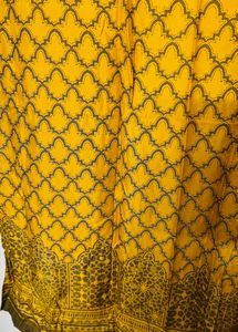 Elegant ethnic Mustard Maxi Dress - size M