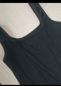 Black Corset Tank Top