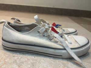 Kook N Keech Off White Converse Like Sneakers
