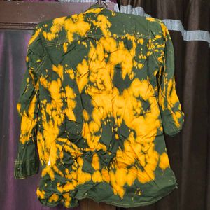 Shirt With Yellow And Green Colour