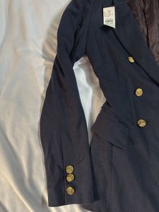 Korean Style Navy Blue Peacoat