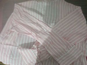 Pink Striped Crop Top