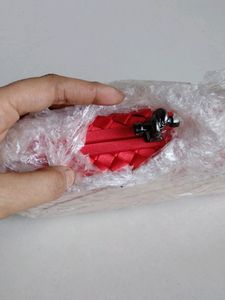 New Red Satin Clutch