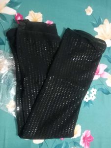 Elegant Black Sequence Saree