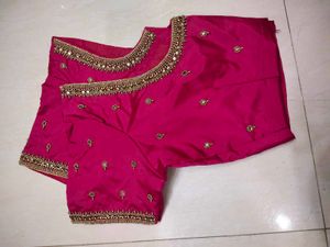 ✨Rani Pink Aari Maggam Blouse