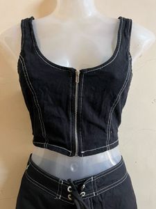 FOREVER 21 Branded Black Corset🖤