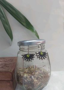 Boho Sunflower Dangle Earrings